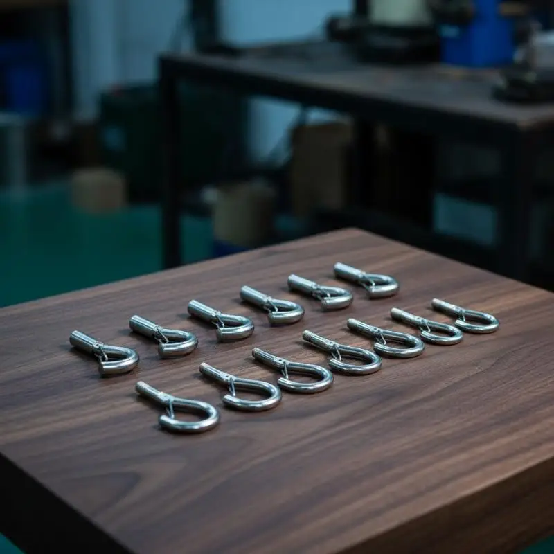 New 5 PCS Suspension Hooks With Threads, Ceiling Heavy-Duty Hooks With Spring Hooks Thread Lockers With Safety Hooks