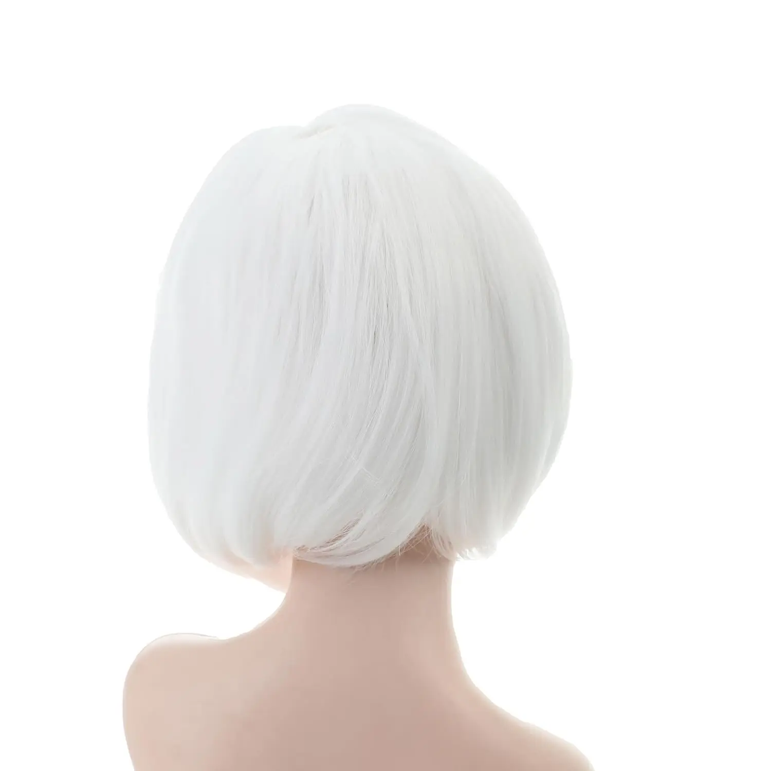 Peruca sintética reta curta Bob com franja para mulheres, Lady Daily e Flapper, fantasia de cabelo Cosplay, moda, 10 ", 25cm