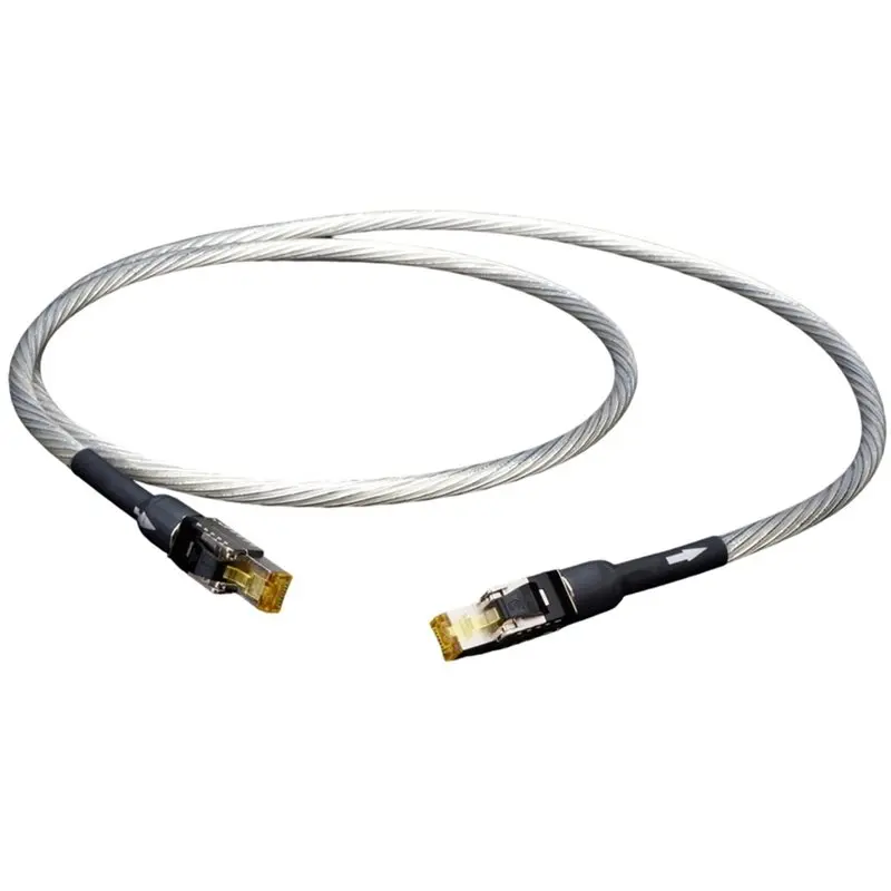 HIFI Network Patch Cable For Computer Notebook Cat8 Ethernet Cable Rj45 Interface 2000Mhz 40Gbps Speed For Applied 0.5M