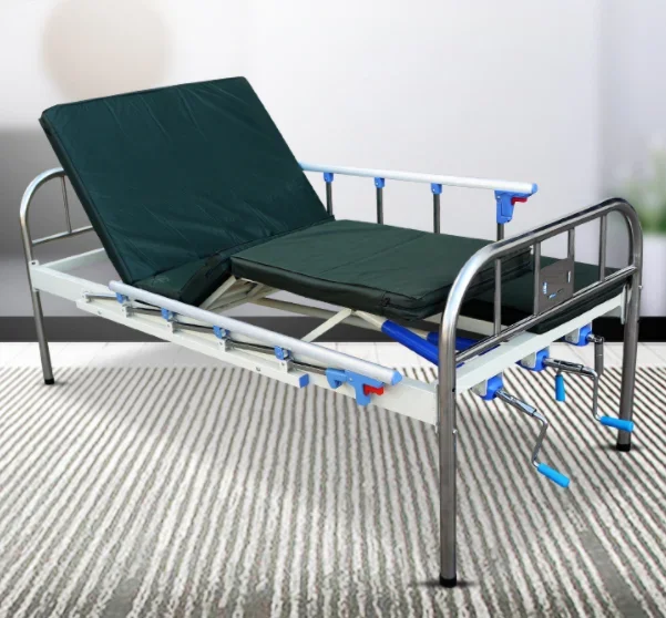 Durable rest home elderly nursing care products folding metal bed