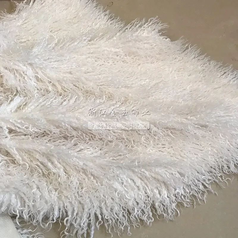 170X50CM Imitation Wool Fur Plush Fabric Long Pile Furry Faux Fur Fabric for Clothing Hat Bag Counter Background Photo Decor