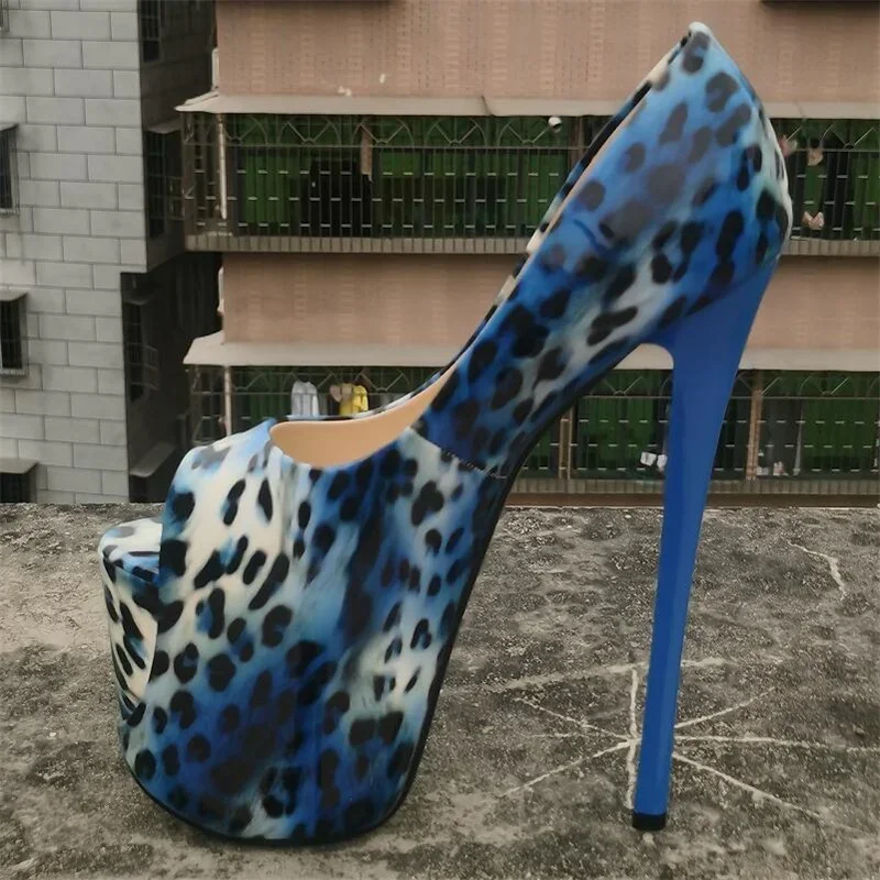 SDTRFT Bridal Platforms Stilettos 22cm Ultra Thin Heels Ladies Shoes Woman Catwalk Shows Cosplay Pole Dance Multicolour Pumps
