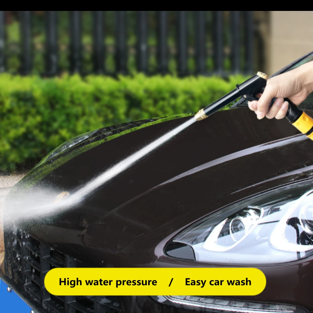 Portable High-pressure Water Gun For Cleaning Car Wash Machine Garden Watering Hose Nozzle Sprinkler Foam Water Gun