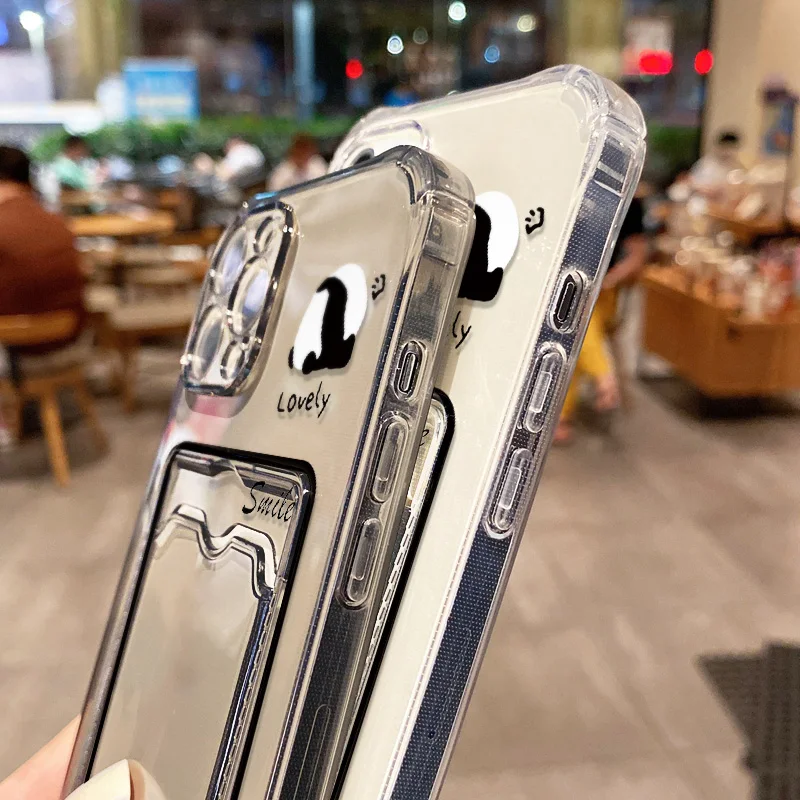 Cute Cartoon Animals Phone Case For iPhone 13 Case iPhone 15 11 16 14 12 17 Pro Max Air 7 8 Plus 16e XR SE Soft Card Bag Cover - view 5