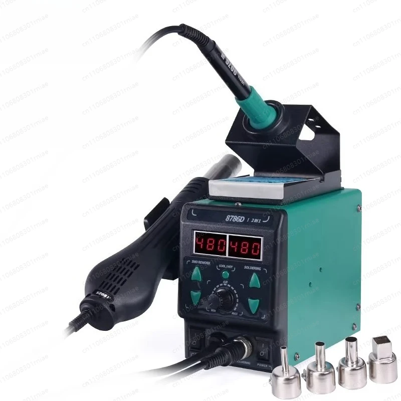 

Digital Display Two-in-One Soldering Station Adjustable Temperature Soldering Iron Desoldering Station 8786D I Upgraded Version