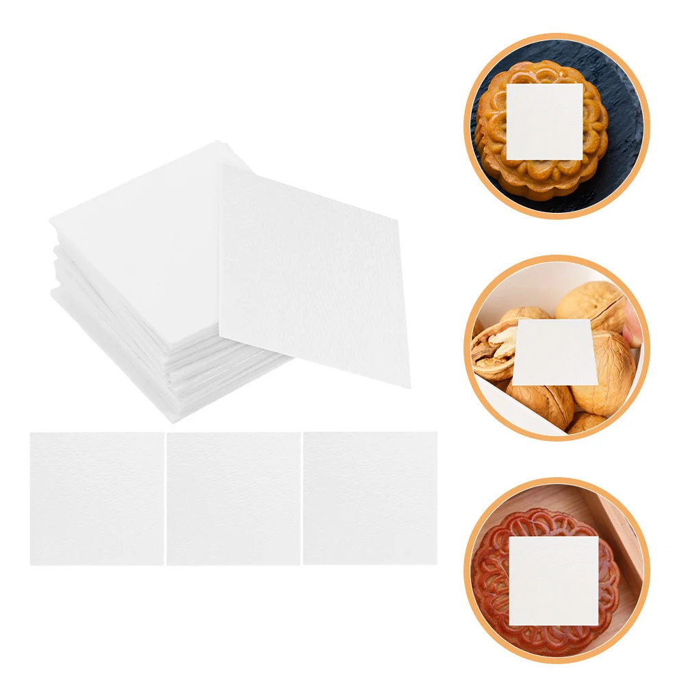 

100Pcs Plant Cotton Fiber Desiccant Sheets High Moisture Absorption Food Storage Drying Sheets for Biscuits Chips Tea