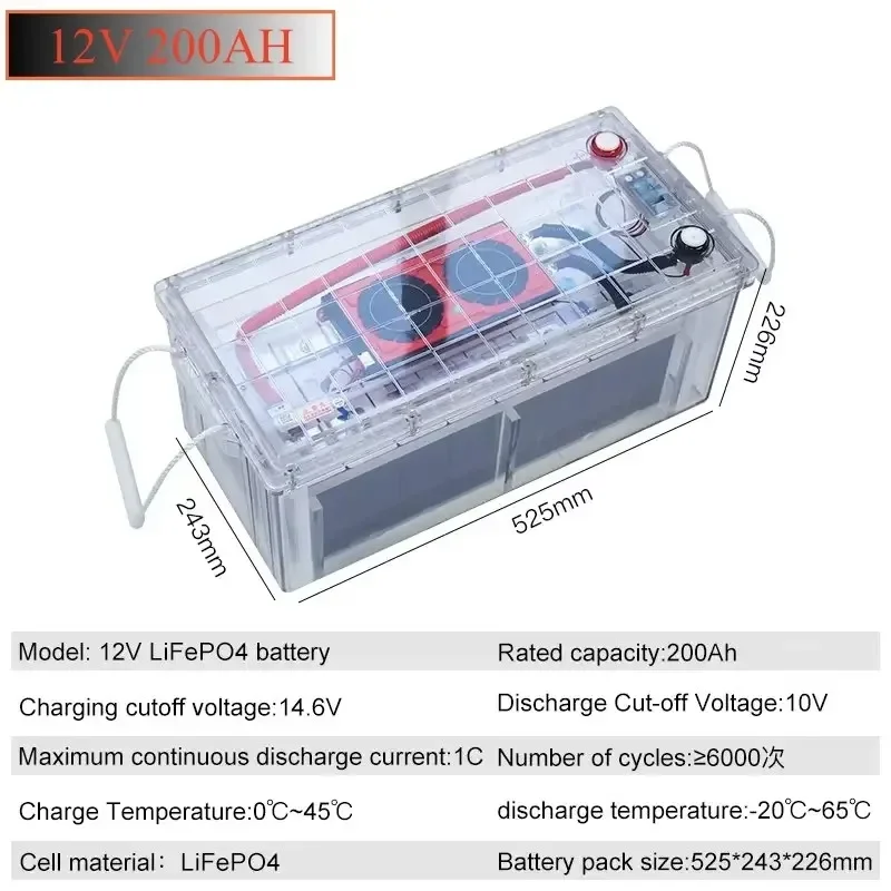 For Energy Storage System Factory Price High Quality 12V 100Ah 200Ah 300Ah Lifepo4 Battery Lithium Batteries Pack