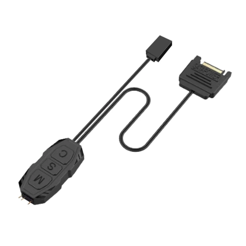 Kabel kontrolera ARGB 5V 3-pinowy kontroler RGB Zasilacz SATA Paski świetlne Kabel kontrolera do płyt głównych PC