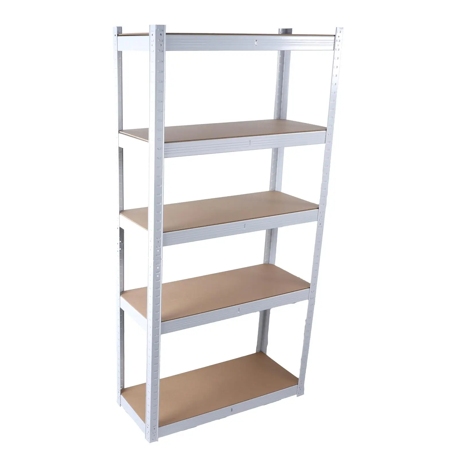 Adjustable 5-Tier Heavy Duty Storage Rack - White Metal Shelving Unit for Garage, Basement & Pantry, 29W x 12D x 59H