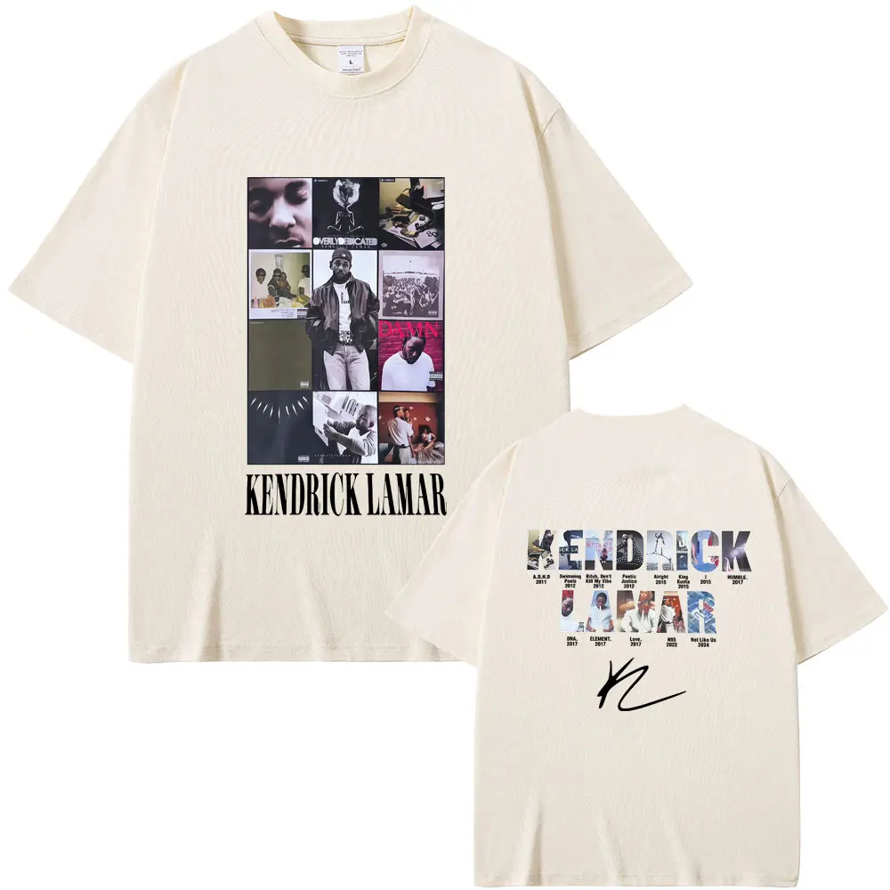 

Hot Rapper Kendrick Lamar Album Cover Graphic T-shirt Summer Men Hip Hop Retro Oversized Streetwear Male Fashion Trend T Shirts