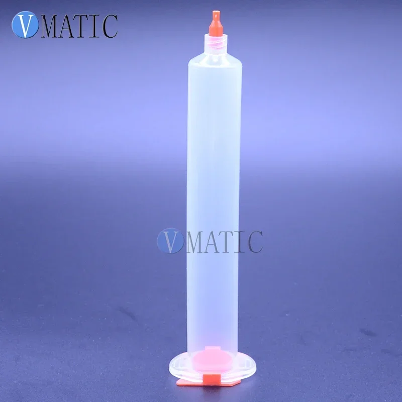 Free Shipping 55cc/ml Clear Pneumatic Luer Lock Tip Dispenser Syringe Barrel With Piston/End Cover/Syringe Tip Cap 280Sets/Lot