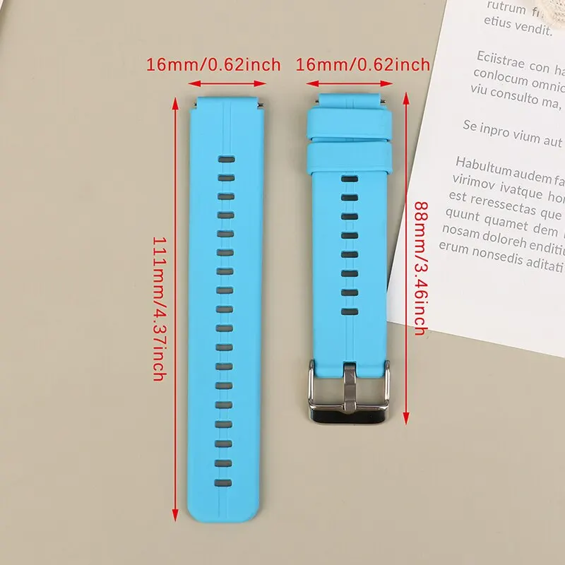 Correa Universal de silicona para reloj, pulsera de liberación rápida de 16mm para Huawei TalkBand B3, B6, TW2T35400, TW2T35900 y más relojes para niños