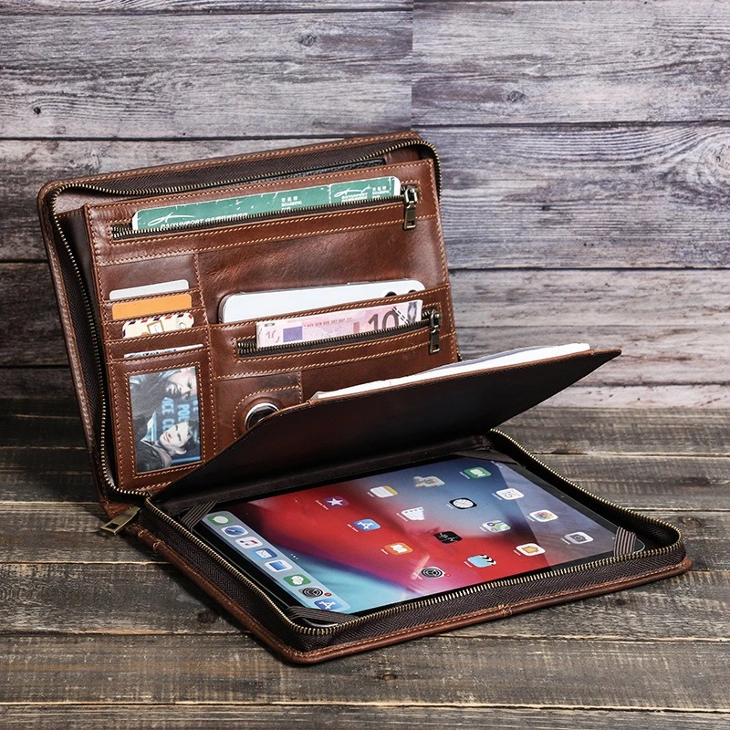 Multi-functional Leather Portfolio For iPad Air 5 10.9 Case Air 4 Air 3 iPad Pro 11 Pro 10.5 Cover 7th 8th 9th 10th Generation