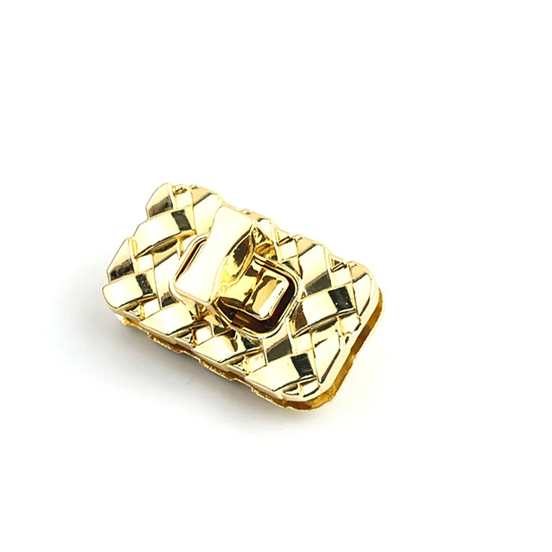 Retangular Bag Closure Buckle, Twist Turn Lock, acessórios de hardware, alta qualidade, nova moda, 1pc