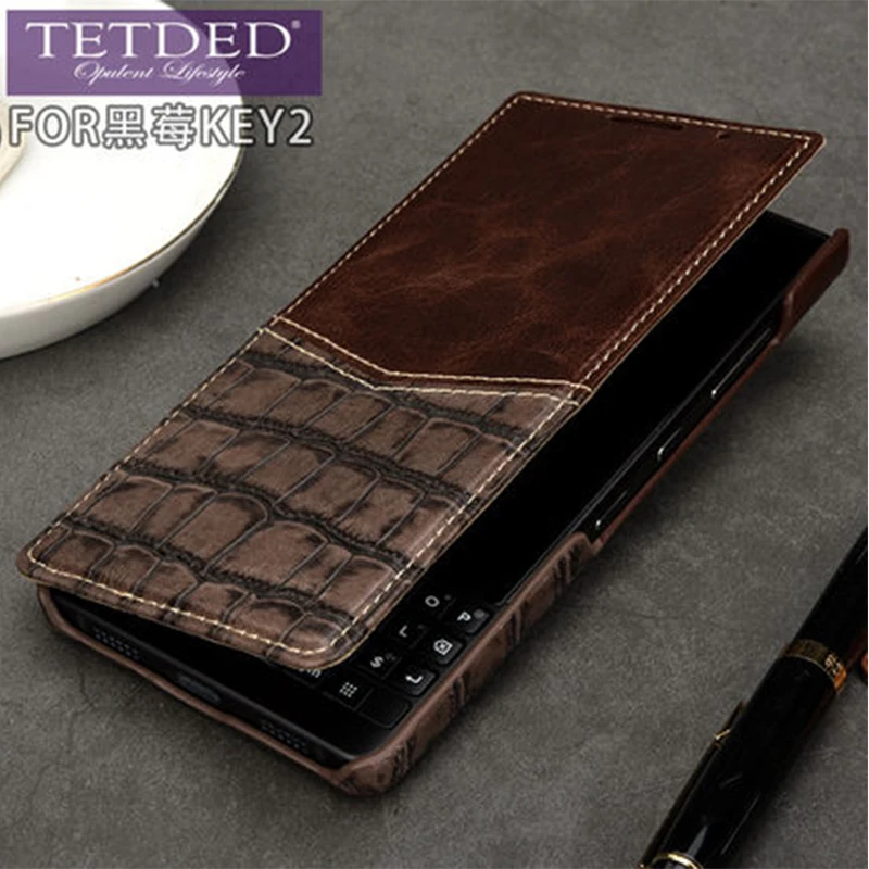 For Blackberry Key2 Case Flip Luxury Genuine Leather Phone Case For Coque Blackberry Key 2 Keytwo Key Two Cases Business Cover