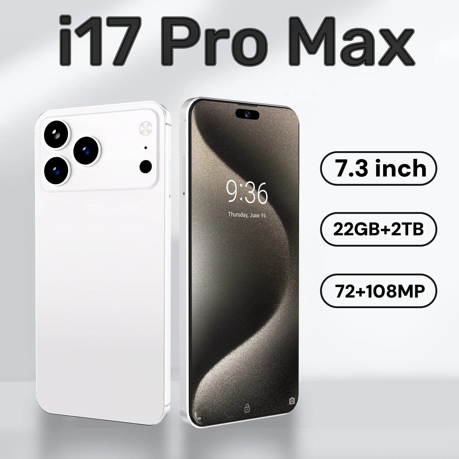 

HOT 2025 new I17 Pro Max original intelligent 5G dual card dual standby Android 14 system global version 8000mAh battery
