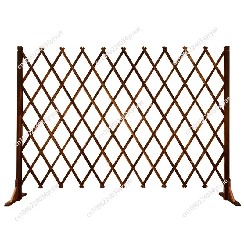 Outdoor Anti-Rot Fence Guard Solid Wood Grid Plant Stand Indoor Pet Barrier Adjustable Design Fence Flexible Garden Layout