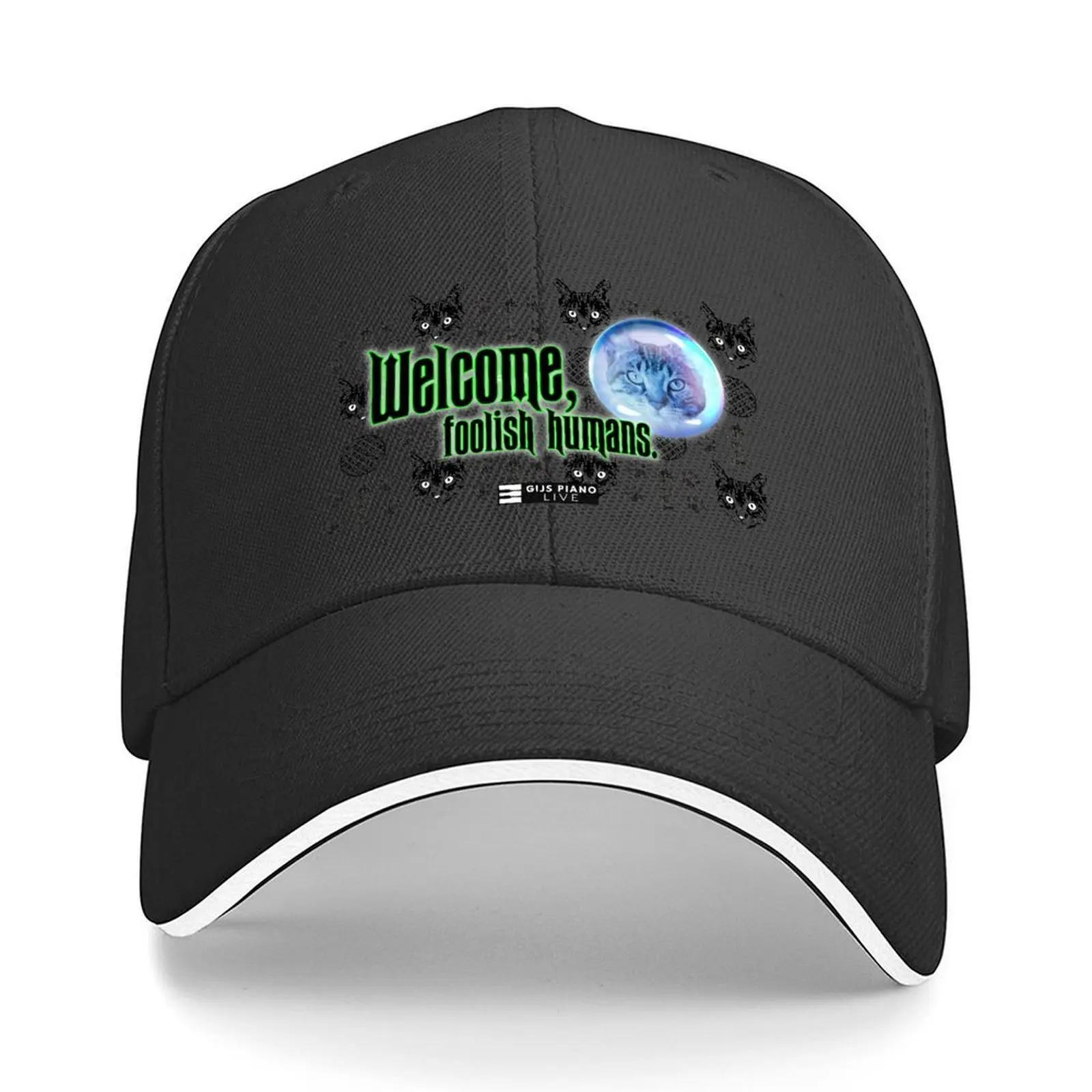 

Madame Stroopie - Welcome, Foolish Humans Baseball Cap Luxury Man Hat summer hat Bobble Hat Man Women's