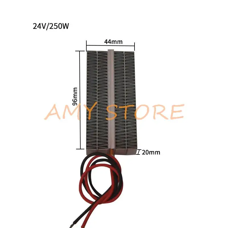 1Pc 12V 150W / 12V 300W / 24V 250W / 24V 500W PTC Heating Element Heater Plate with Black Metal Hoder Heat Conduction