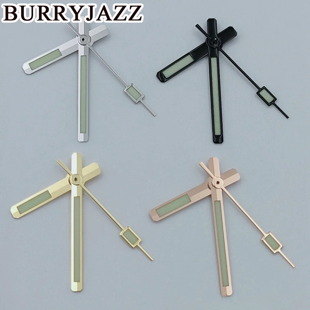 

BURRYJAZZ NH35 NH36 NH38 7S26 7S36 4R35 4R36 Watch Hands Silver Black Gold Rose Gold Hands Green Luminous