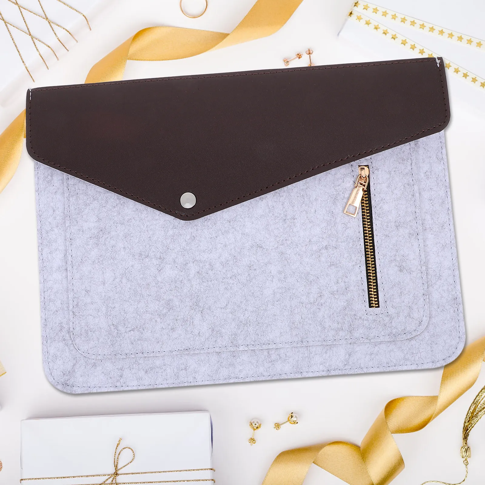 

Portable Laptop Sleeve Bag Waterproof Scratch Resistant Shock Absorbing Laptop Case for 13 14 15 6 Inch Laptops Tablet Organizer