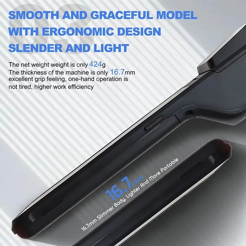 4G PDA POS Android 13 محطة الدفع الذكية 5.5 بوصة تعمل باللمس ماكينة تسجيل المدفوعات النقدية المتنقلة مع طابعة الإيصالات الحرارية 58 مللي متر