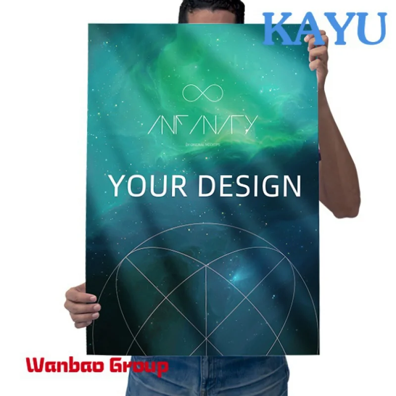 Custom  Full Color A0 A1 A2 A3 A4 Custom Digital Wall Commercial Poster / Leaflet / Flyer / Menu Printing for Promotion Wholese