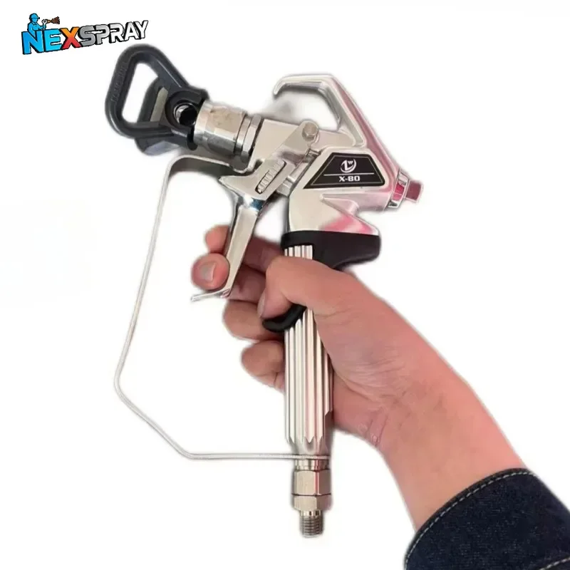 3600PSI High Pressure Paint Pistol for House Painting RX-80 Airless Paint Spray Gun with Nozzle Guard for Pump Sprayer