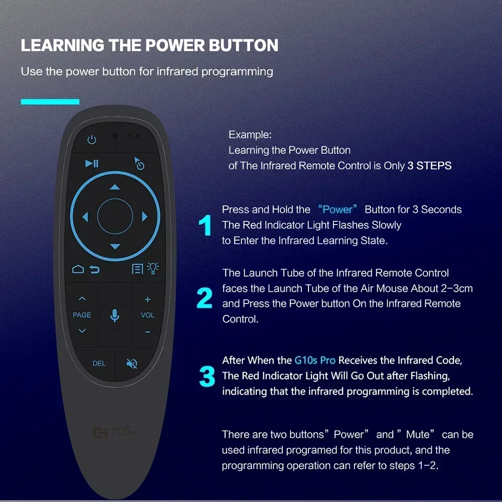 G10S PRO BT Remote Control Voice Backlit 2.4G Wireless Air Mouse Gyroscope G10BTS BT5.0 Gyro TV BOX Controller for X96 H96 MAX