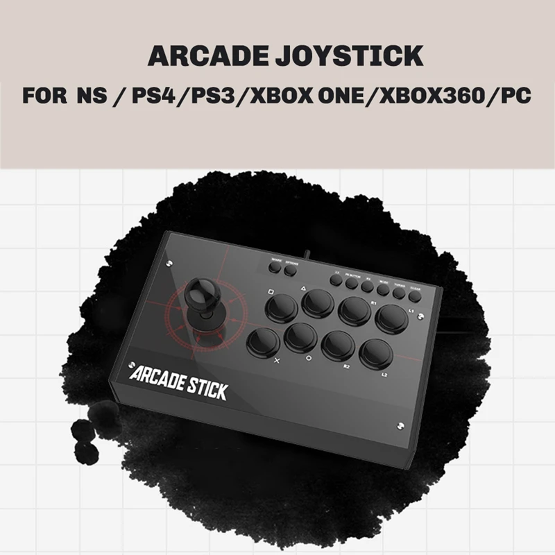 

T23C Arcade Stick For Switch/PS5/PS4/PS3/ ONE/ 360/PC/ SX Arcade Fight Stick Game Accessories