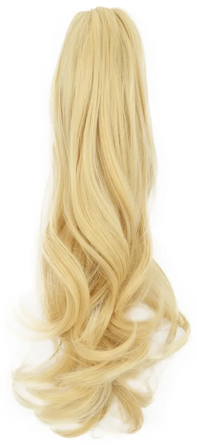 女性のための金髪のポニーテールのかつら,プリンセスのかつら,ピグテール,ハロウィーンの衣装,アニメのコスプレ,人工毛,女の子のためのパーティー
