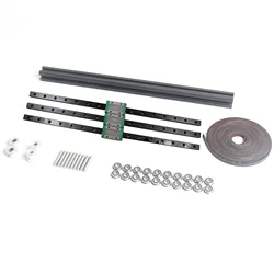 Blurolls ZeroG Mecury One GT2 LL-2GT RF Open Timing Belt Extrusion 2GT 20T Pulley F695-2RS MGN12H Linear Rail Ender 5 Pro Plus