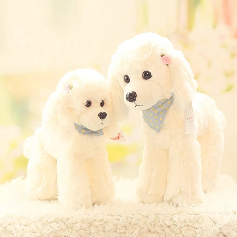 new lifelike Poodle doll Simulated Dog Teddy Dog Doll Poodle Plush Toy soft Soothing doll  Party Dog Girl Birthday Gift Doll