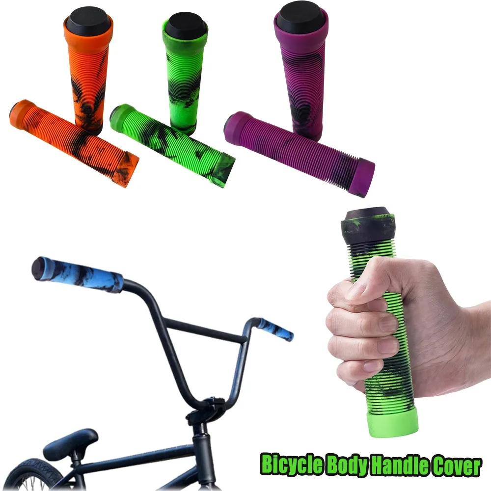 AliExpress NONE Soft Rubber Bike Handlebar Grips Non Slip Bicycle Handle Grips For Pro Scooter BMX Bicycle Handles Comfort Riding Equipment