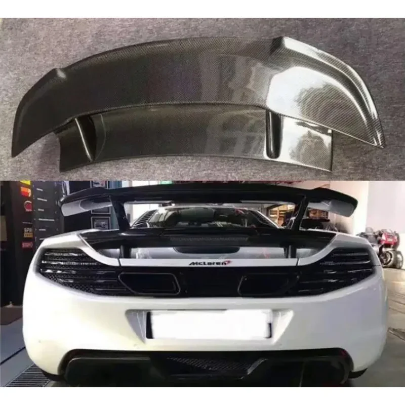 

Для Mclaren MP4-12C 625C 650S 2011 2012 2013 2014 2015 2016 2017 задний спойлер из настоящего углеродного волокна автомобиля на багажник