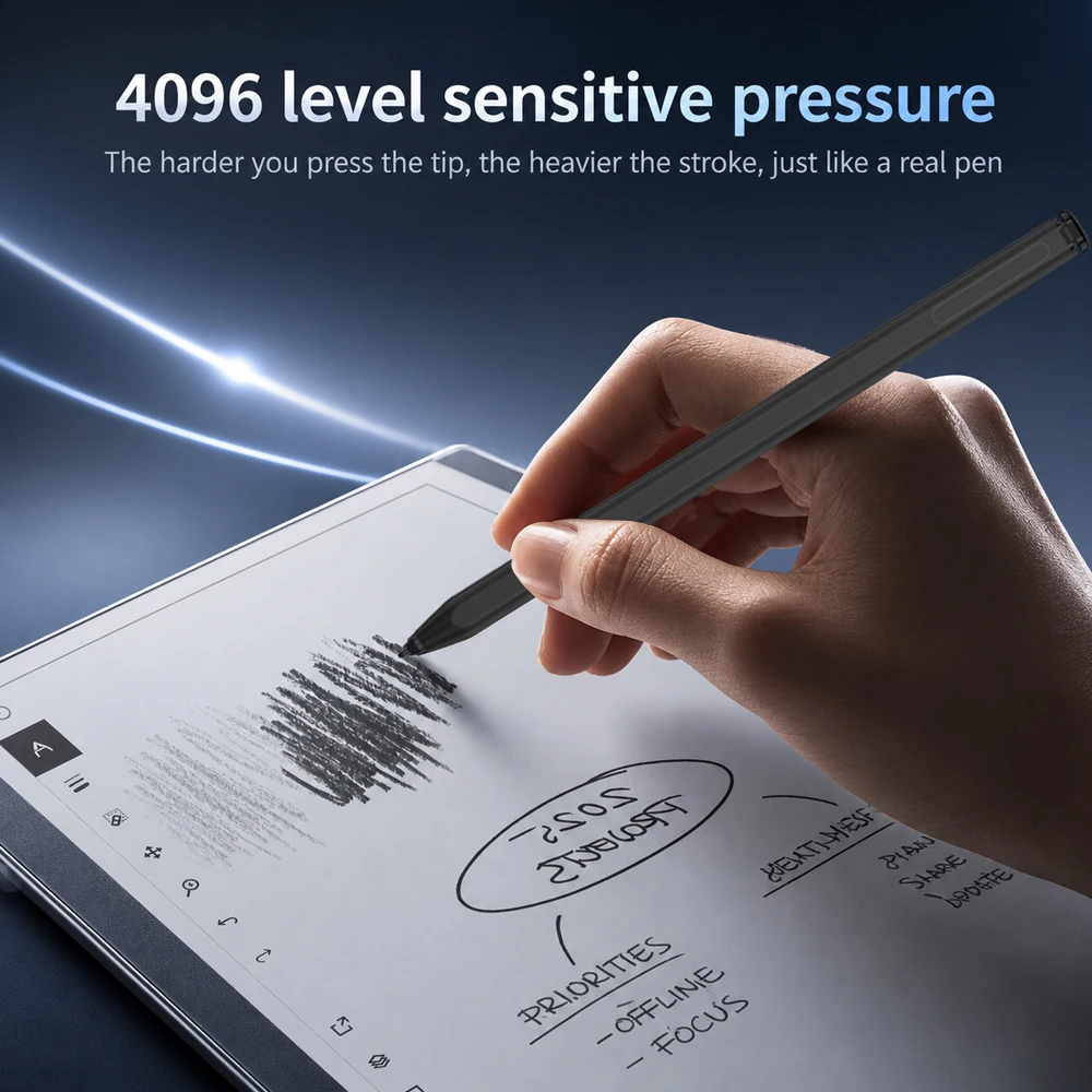 2026 New EMR Stylus Pen For ReMarkable 1 2 Paper Pro Kindle Scribe BOOX Samsung Tablet Tilt Support No Charging Needed Pencil view 2