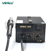 YIHUA 850 3 Nozzles Hot Air Soldering Station SMD Rework Station Lead Free With Heat Gun 110/220V