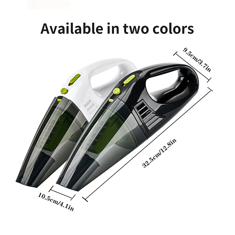 مكنسة كهربائية جديدة محمولة للسيارة الرطبة والجافة لعام 2025، مكنسة كهربائية محمولة عالية الطاقة وشحن لاسلكي للسيارة الصغيرة ثنائية الغرض #6
