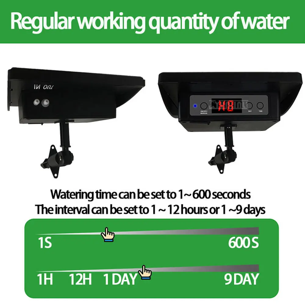 Solar-Powered Automatic Watering System—A Timed Watering Wonder: Drip Irrigation System, Garden Timed Sprinkler, Micro-Spray Kit