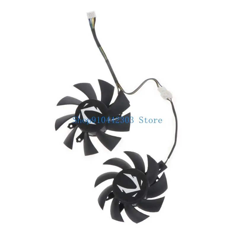 652F 1/2 Pieces 75mm CF8015H12S 4Pin Graphics Card Cooling Fan For ZOTAC GAMING GeForce 1660 SUPER VGA Cooler