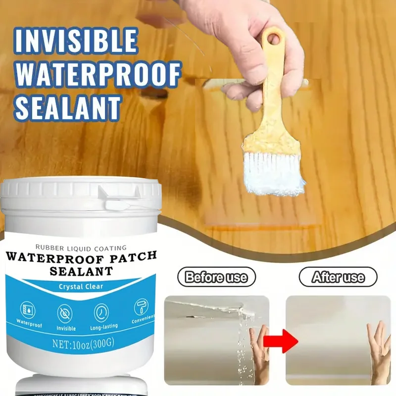 Multifunctional Waterproof Adhesive 100/300g Home Essential Waterproof ,Transparent and no Trace of Non-Yellowing,Film-Forming
