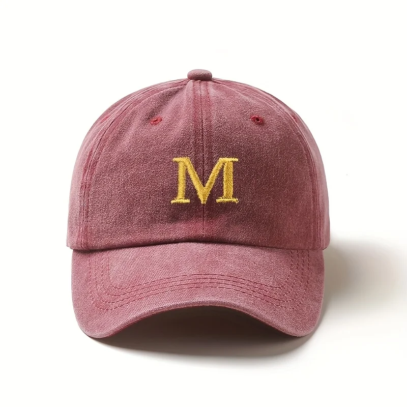 Unisex Polyester-Baseballkappe mit Leichtem Buchstaben-Design, Nicht-Elastischem Stoff, Waschbar für Outdoor-Aktivitäten und Valentinstag