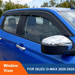 Wind Deflector Window Visor Weather Shield FOR ISUZU D-MAX 2020-2026 Weathershield Sun Rain Gurad Double Cab Accessories 4PC/Set