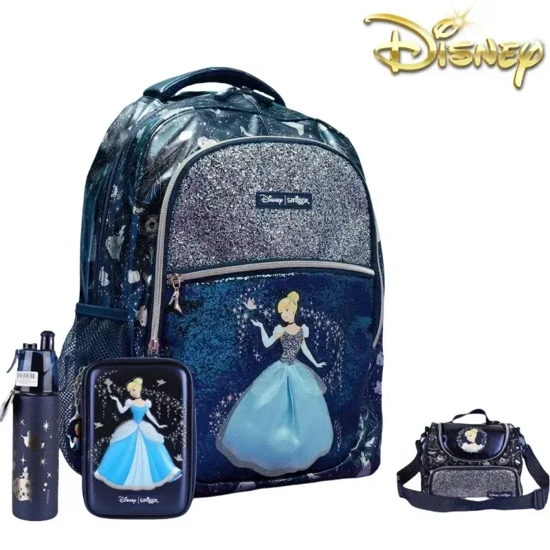 Genuine Disney Australia Smiggle Cinderella School Bag Student Stationery Student Pen Case Lunch Bag Backpack School Kid Gift