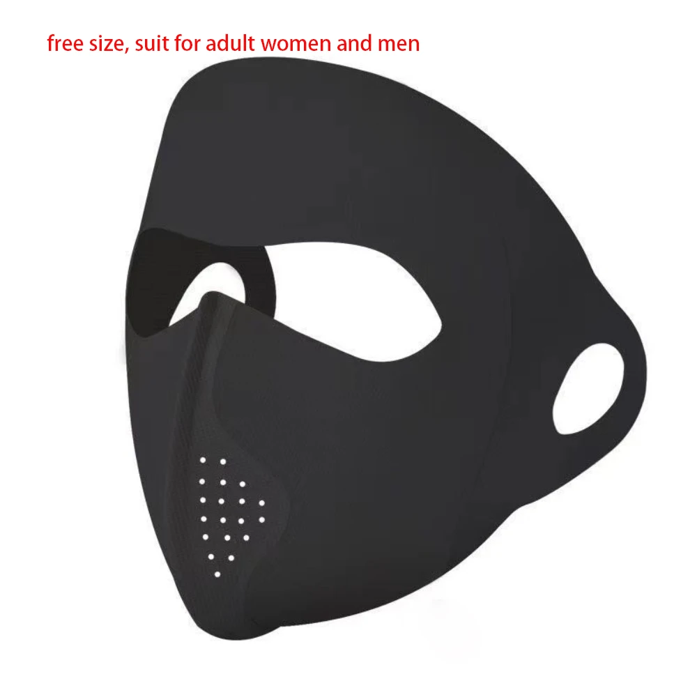 New Breathable Ice Silk Mask Anti-UV Traceless Riding Face Mask Sunscreen Mask Unisex