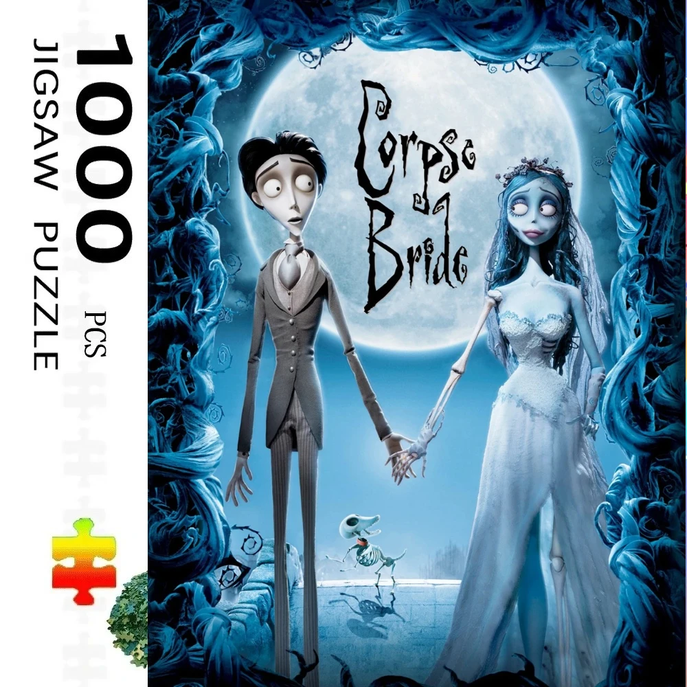 

Tim Burton Corpse Bride Movie 00 PCS Jigsaw Puzzles Challenging Family Activity Games for Gameroom Bedroom Livingroom