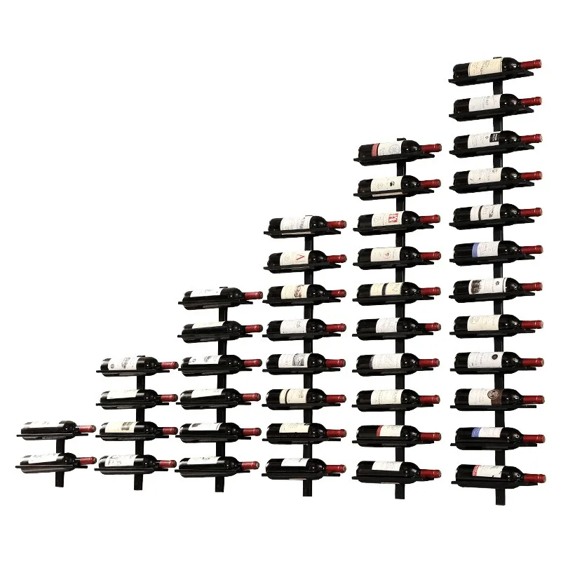 

Wall hanging wine rack, wall wrought iron display rack, household wall rack