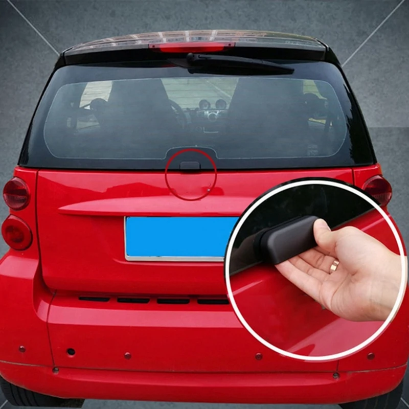 for Benz Smart Fortwo 451 2009-2014 Car Rear Bumper Trunk Door Handle Sticker Auxiliary Knob Decoration Auto Accessories