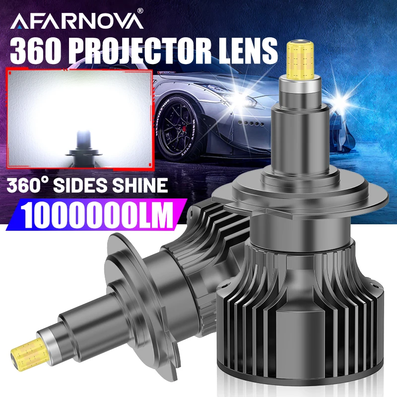 

360 H7 LED Car Headlight Bulb 3D Canbus H8 H9 H11 Fog Lights 9006 HB4 9005 HB3 9012 Hir2 Led Plug and Play Auto Lamps 6000K 12V