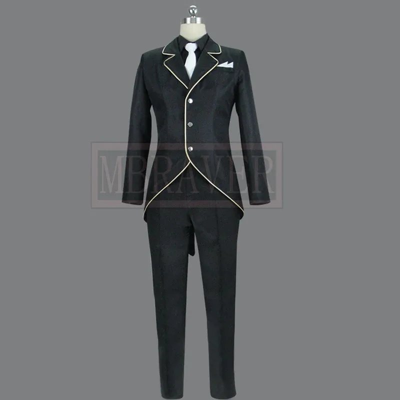 

lili 123Overlord Sebas Tian Cosplay Costume Halloween Party Christmas Uniform Custom Made Any Size